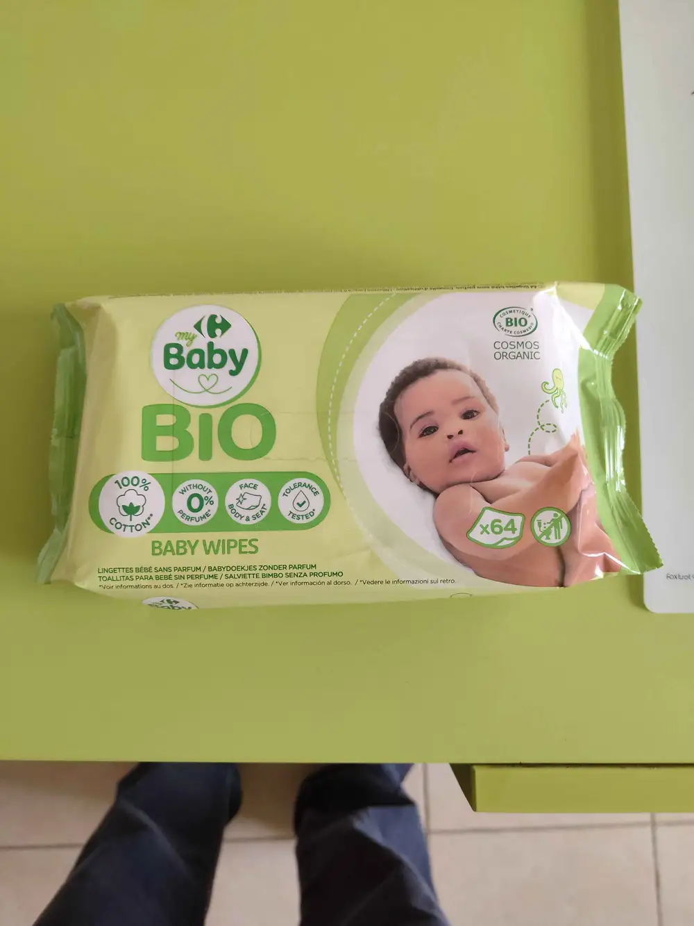 MY CARREFOUR BABY - Lingettes bébé sans parfum bio