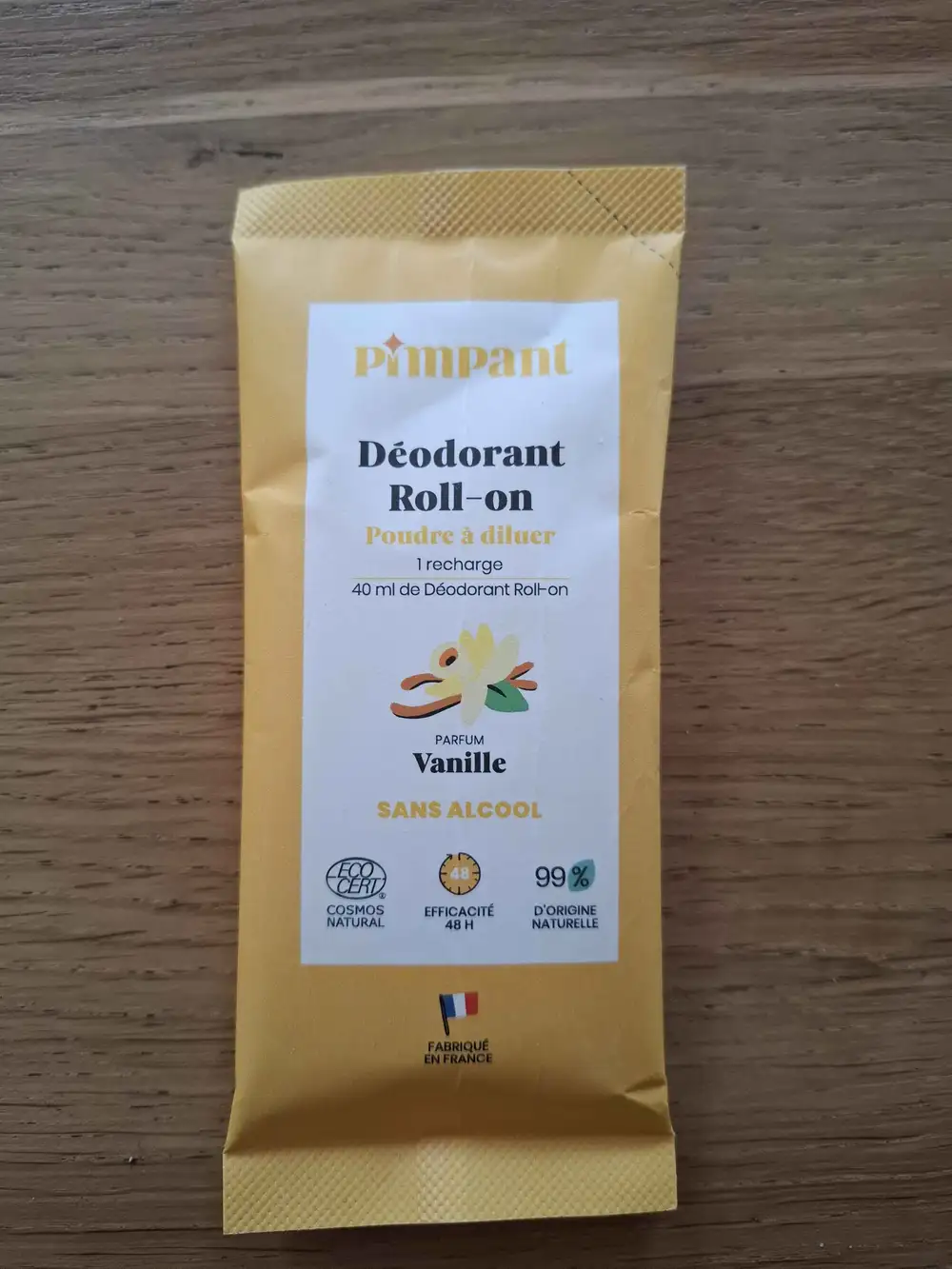 PIMPANT - Vanille - Déodorant roll-on 48h