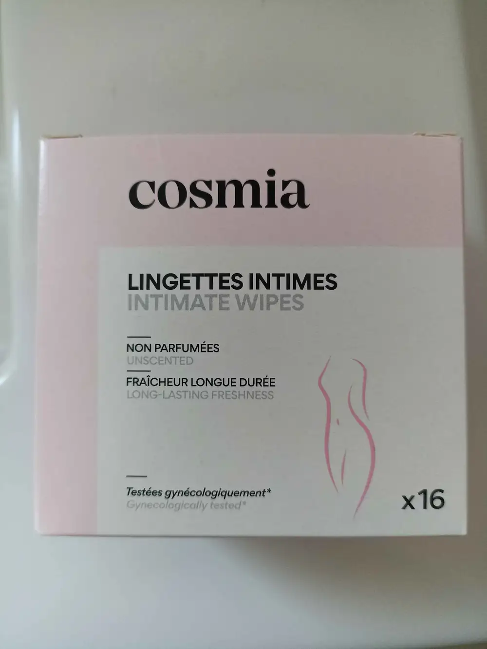 COSMIA - Lingettes intimes non parfumées