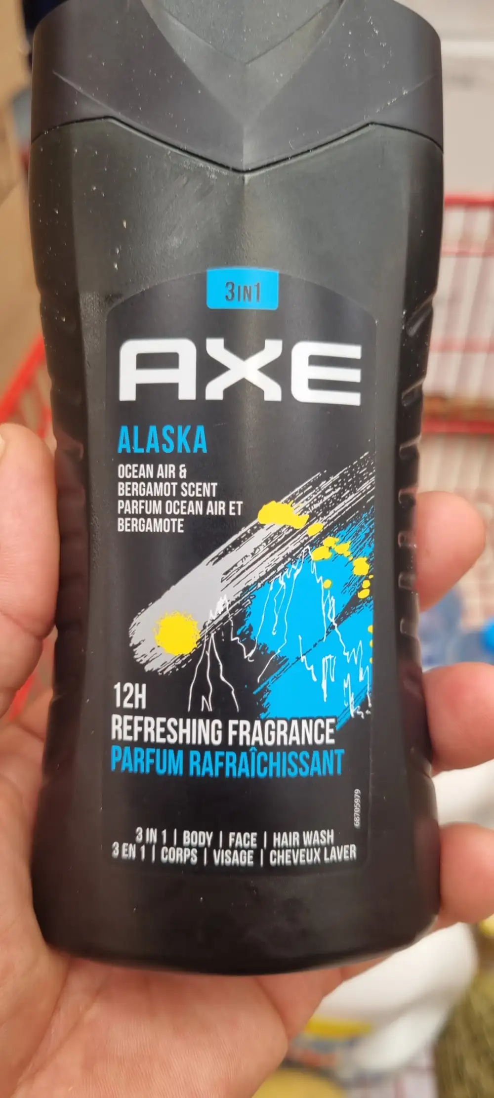 AXE - Alaska - 3 en 1 Gel douche corps visage et cheveux laver