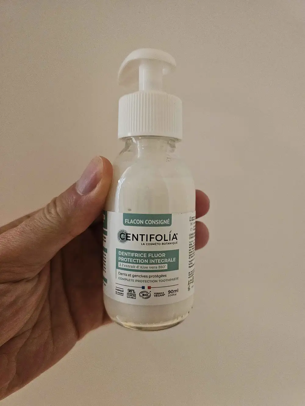 CENTIFOLIA - Dentifrice fluor protection integrale 