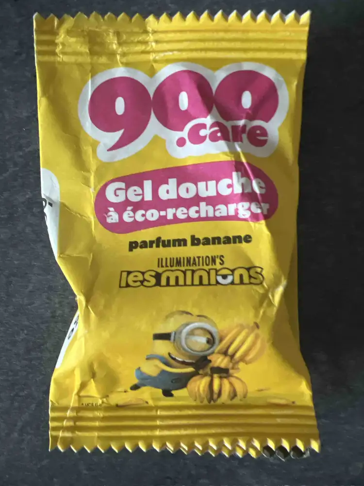 900.CARE - Les minions - Gel douche à éco-recharger parfum banane 