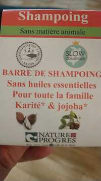 NATURE & PROGRÈS - Karité & jojoba - Barre de shampooing
