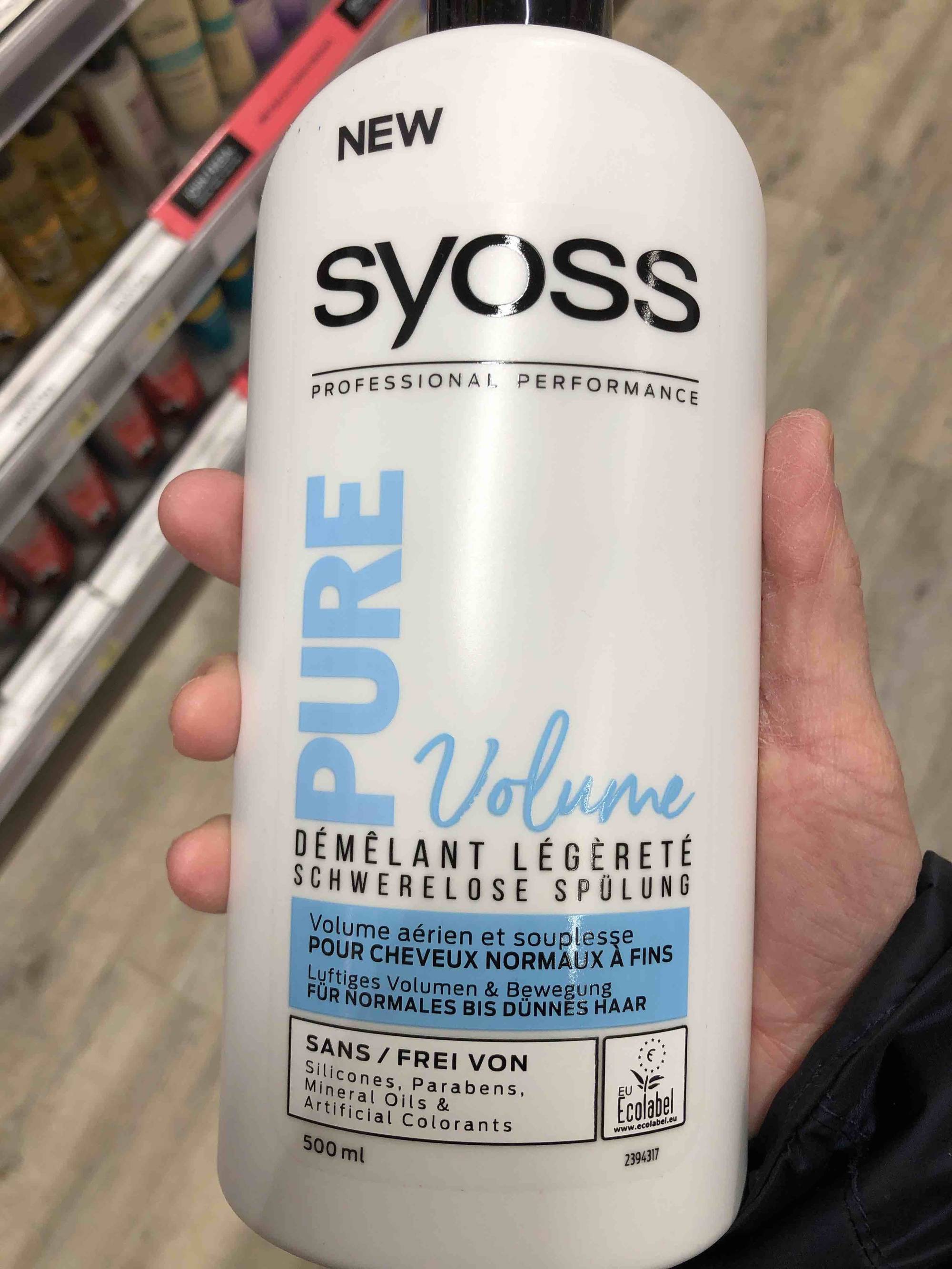 SYOSS - Pure volume - Démêlant légéreté