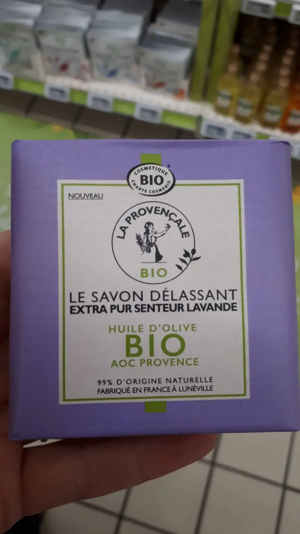 LA PROVENÇALE BIO - Le savon délassant extra pur senteur lavande bio