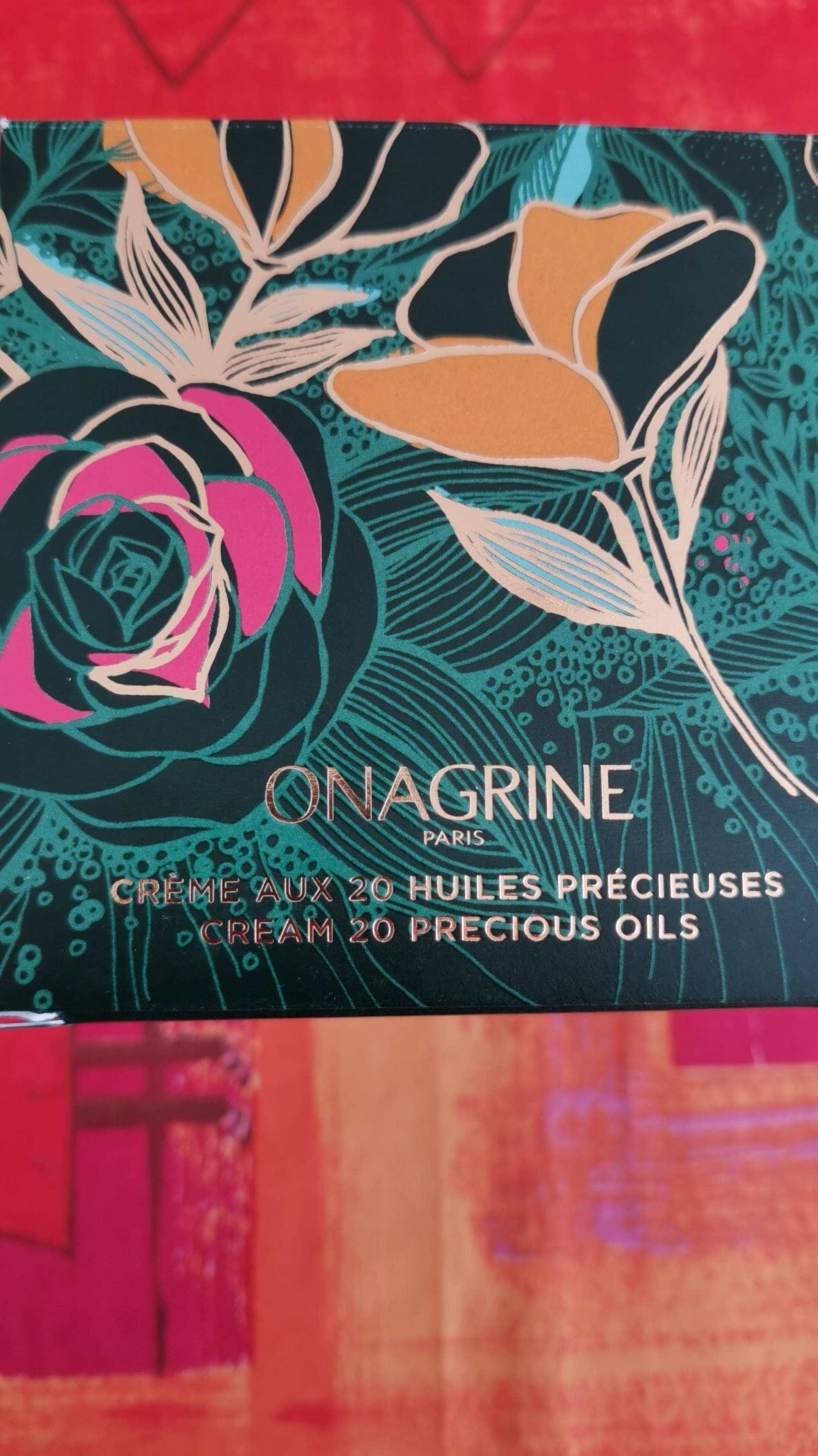 ONAGRINE - Crème aux 20 huiles précieuses