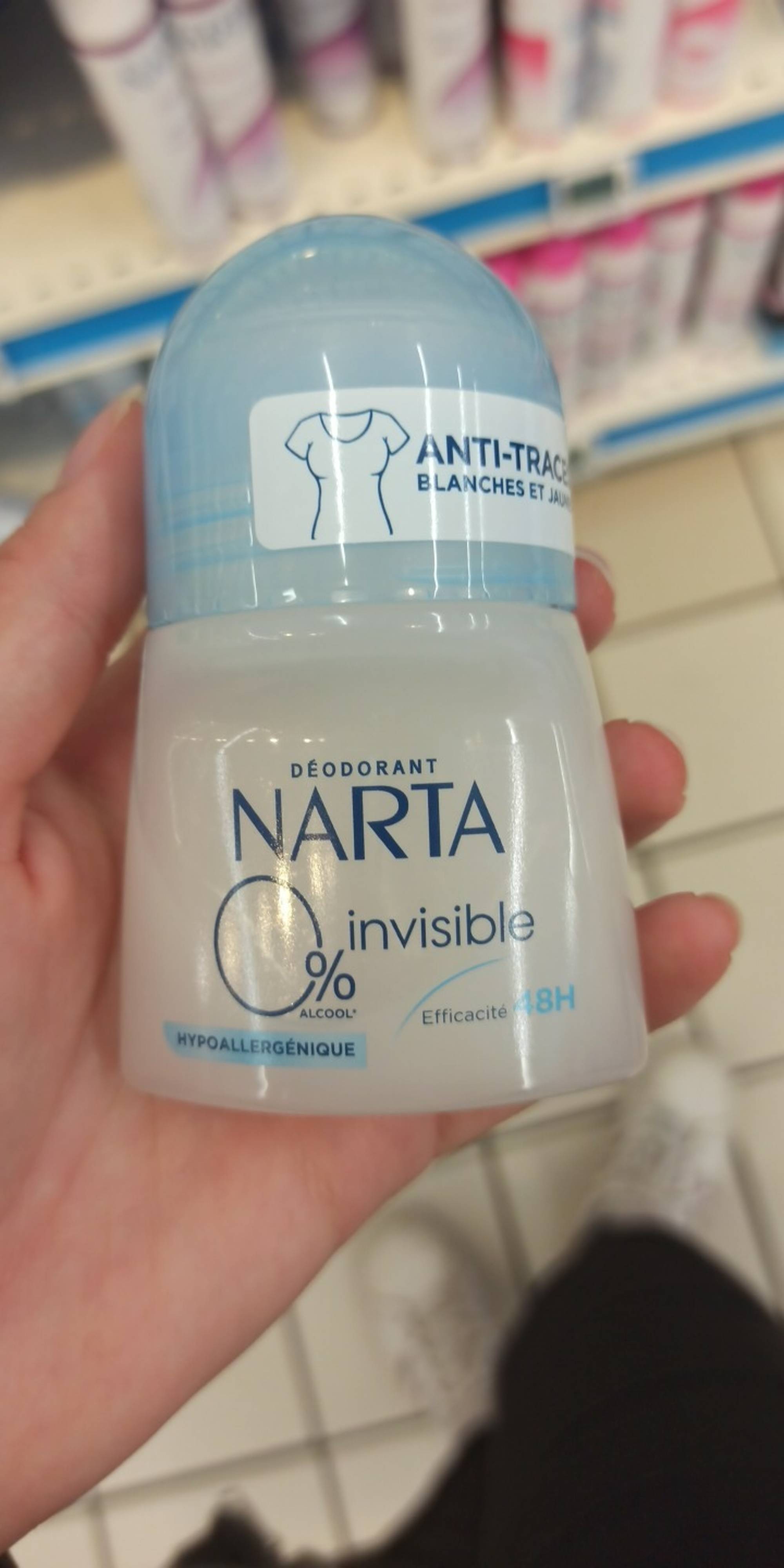 NARTA - 0% Invisible - Déodorant 48h