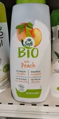 CARREFOUR - Soft bio - Gel douche à la pêche