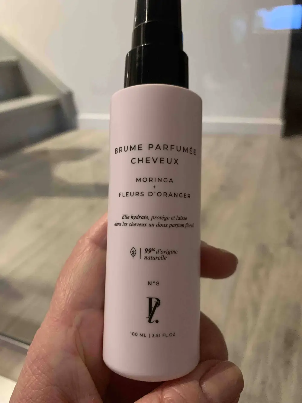 P L. - Brume parfumée cheveux moringa + fleurs d'oranger