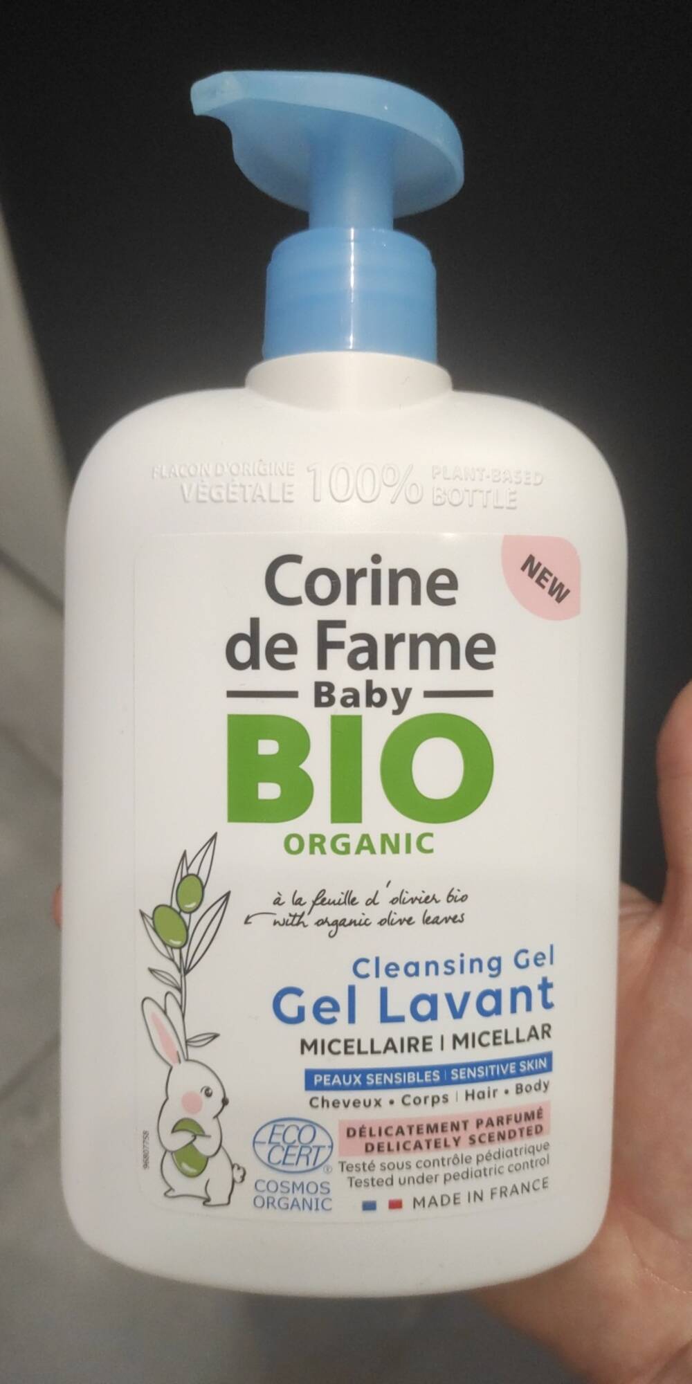 Composition CORINE DE FARME Baby bio - Gel lavant micellaire - UFC-Que  Choisir