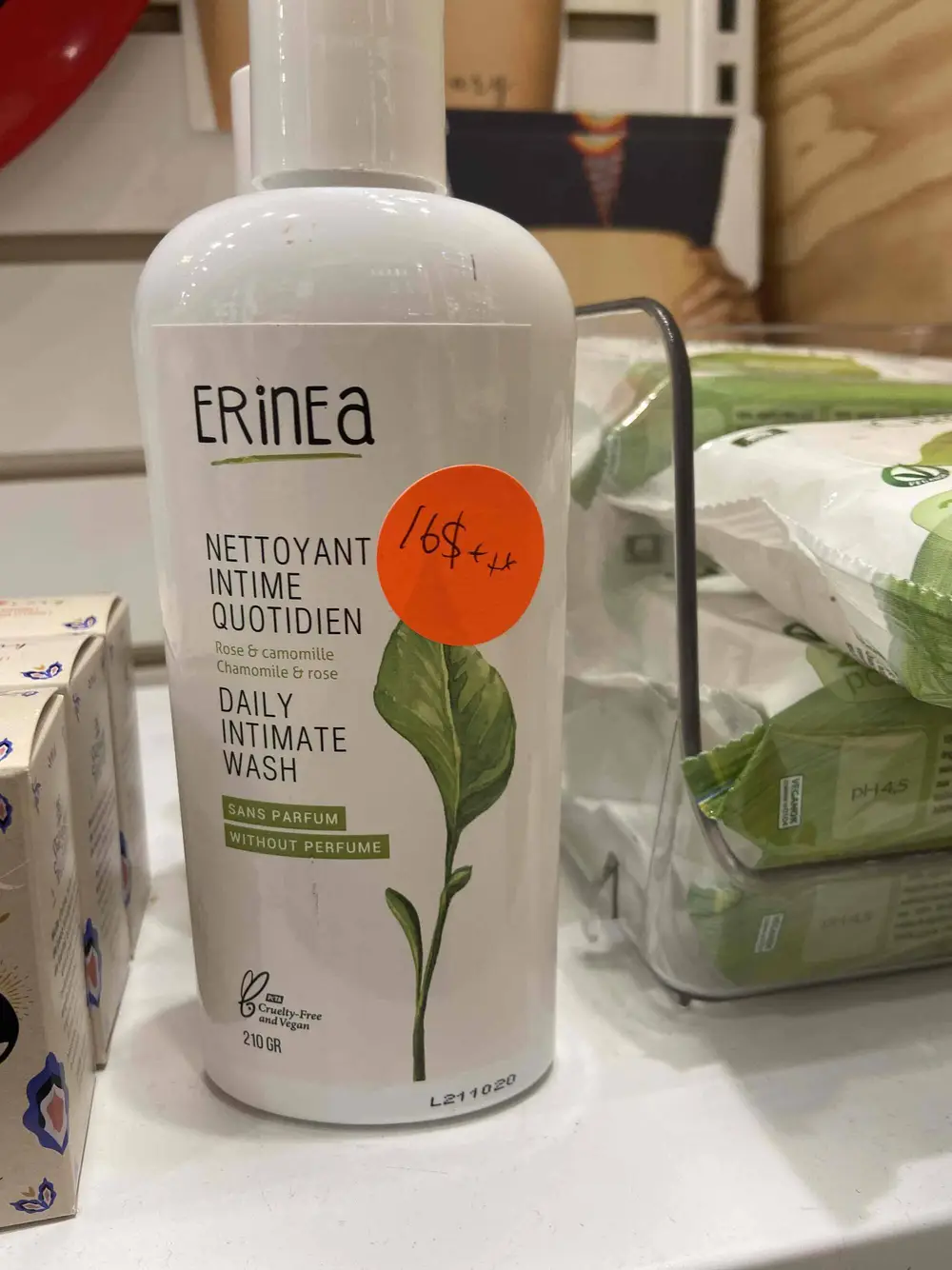 ERINEA - Nettoyant intime quotidien 