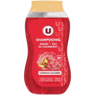 PRODUIT U - PRODUIT U U Shampooing Cheveux colorés, huile argan & cranberry - 250ml