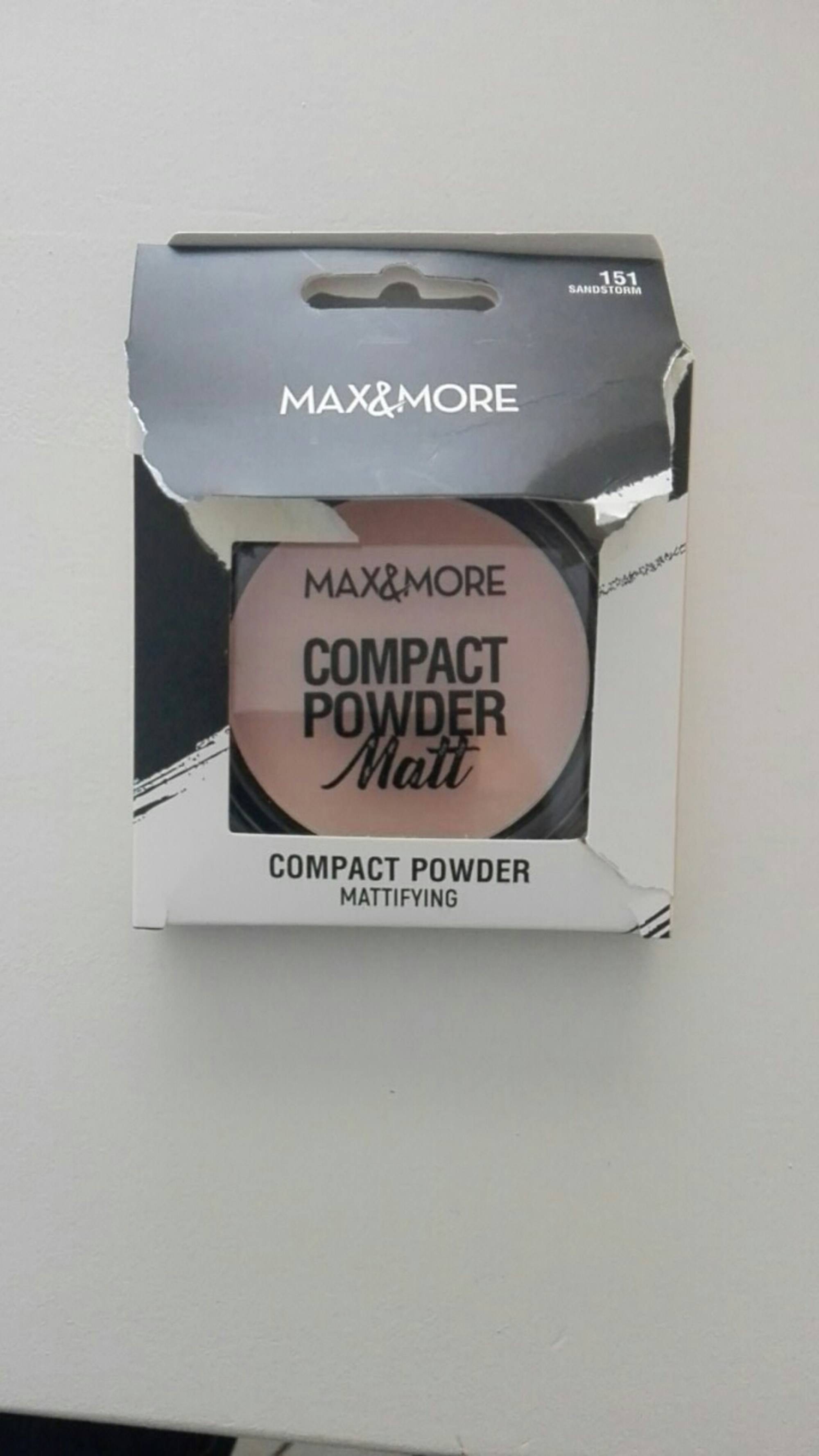 MAX & MORE - Compact powder matt