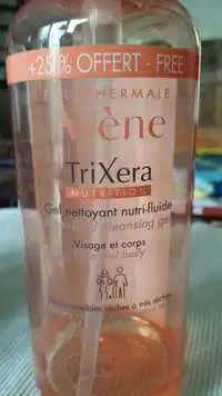 AVÈNE - Eau thermale Trixera - Gel nettoyant nutri-fluide