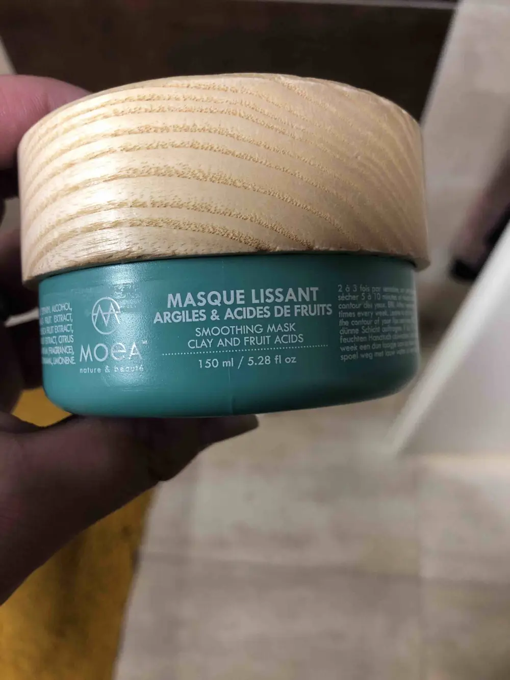 MOEA - Argiles & Acides de fruits - Masque lissant