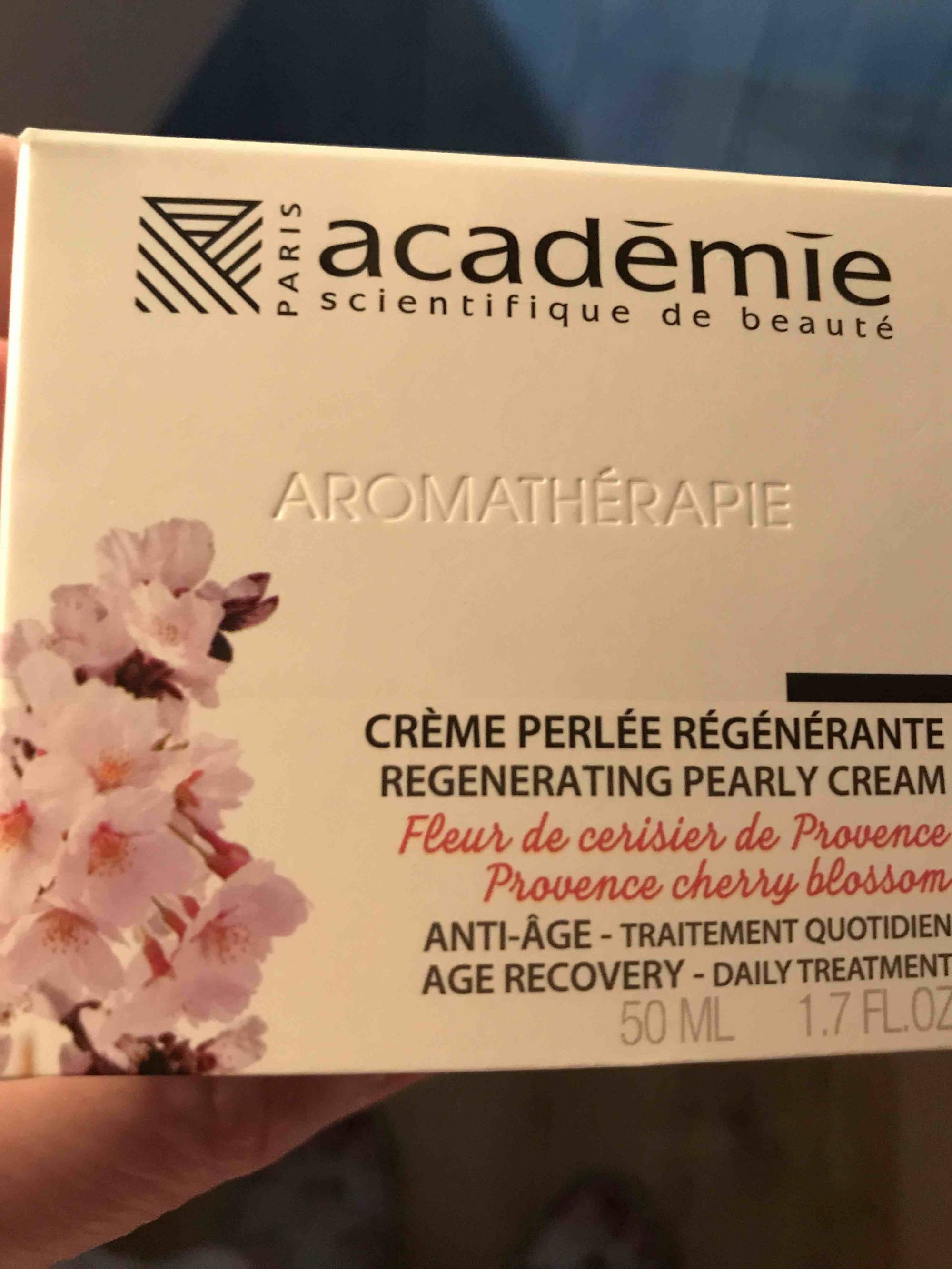 ACADÉMIE SCIENTIFIQUE DE BEAUTÉ - Aromathérapie - Crème perlée régénérante anti-âge