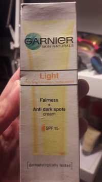 GARNIER - Light - Fairness et anti dark spots cream spf15