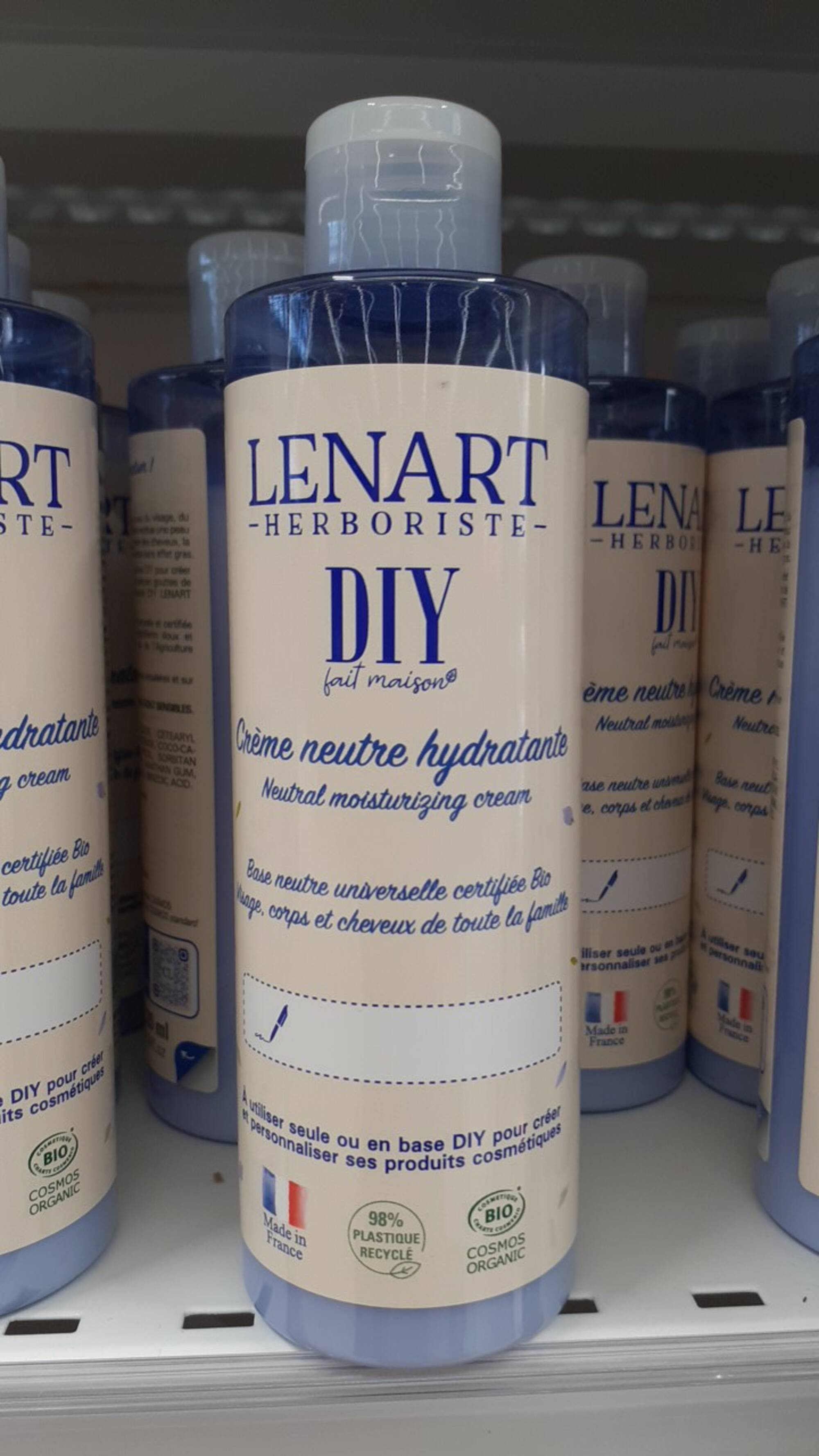LENART HERBORISTE - Diy - Crème neutre hydratante