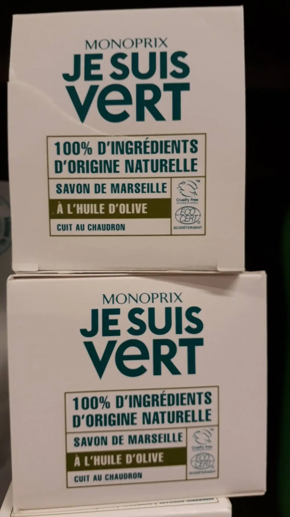 MONOPRIX - Je suis vert - Savon de Marseille à l'huile d'olive