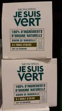 MONOPRIX - Je suis vert - Savon de Marseille à l'huile d'olive