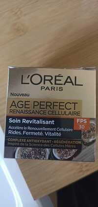 L'ORÉAL PARIS - Age perfect - Soin revitalisant fps 30