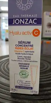 EAU THERMAL JONZAC - Hyalu Activ C - Sérum concentré rides éclat