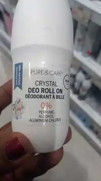 PURE & CARE - Crystal - Déodorant à bille 0%