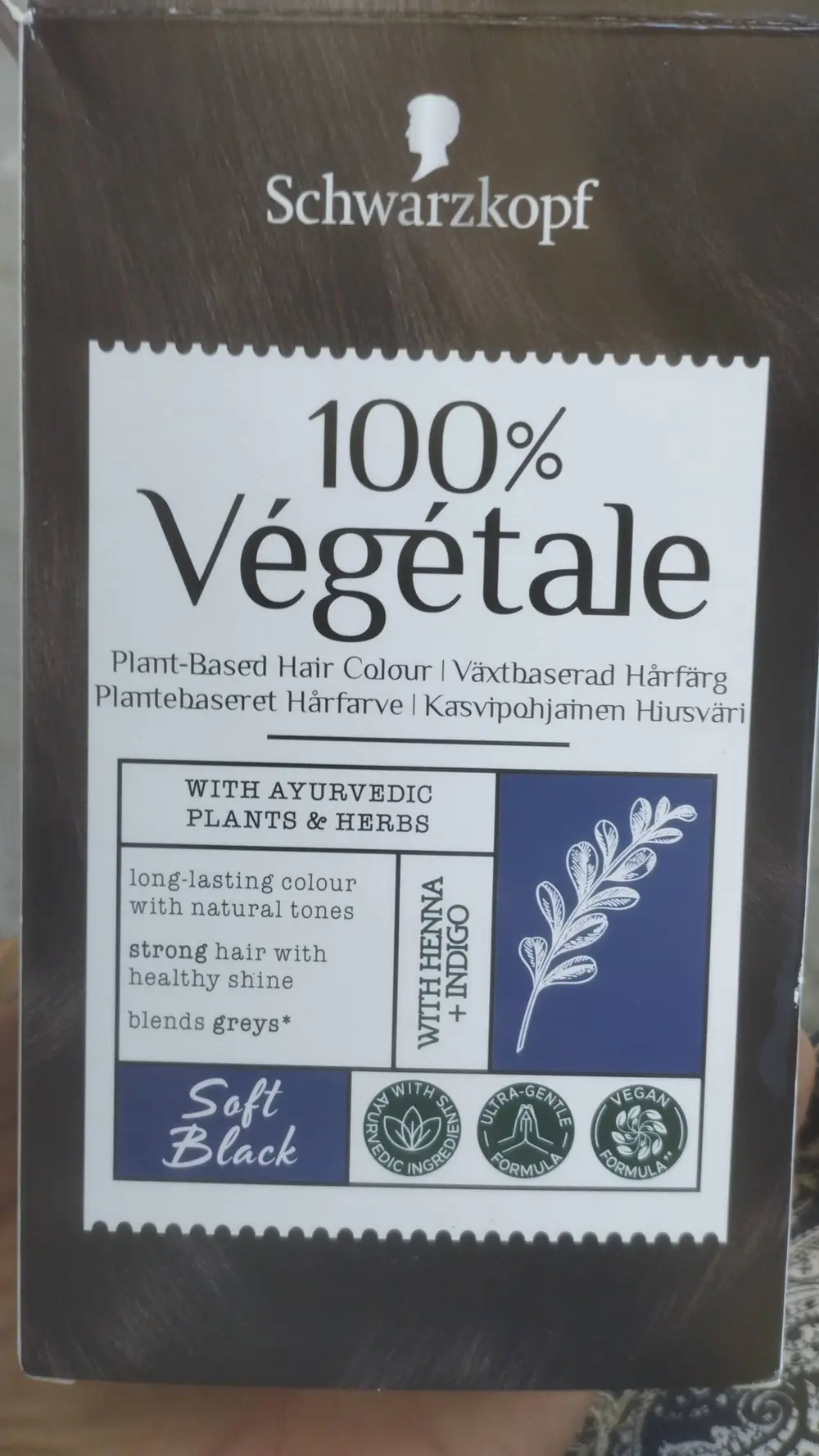SCHWARZKOPF - 100% végétale - Plant-based hair colour soft black