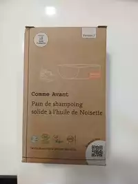 COMME AVANT - Pain de shampooing solide à l'huile de noisette