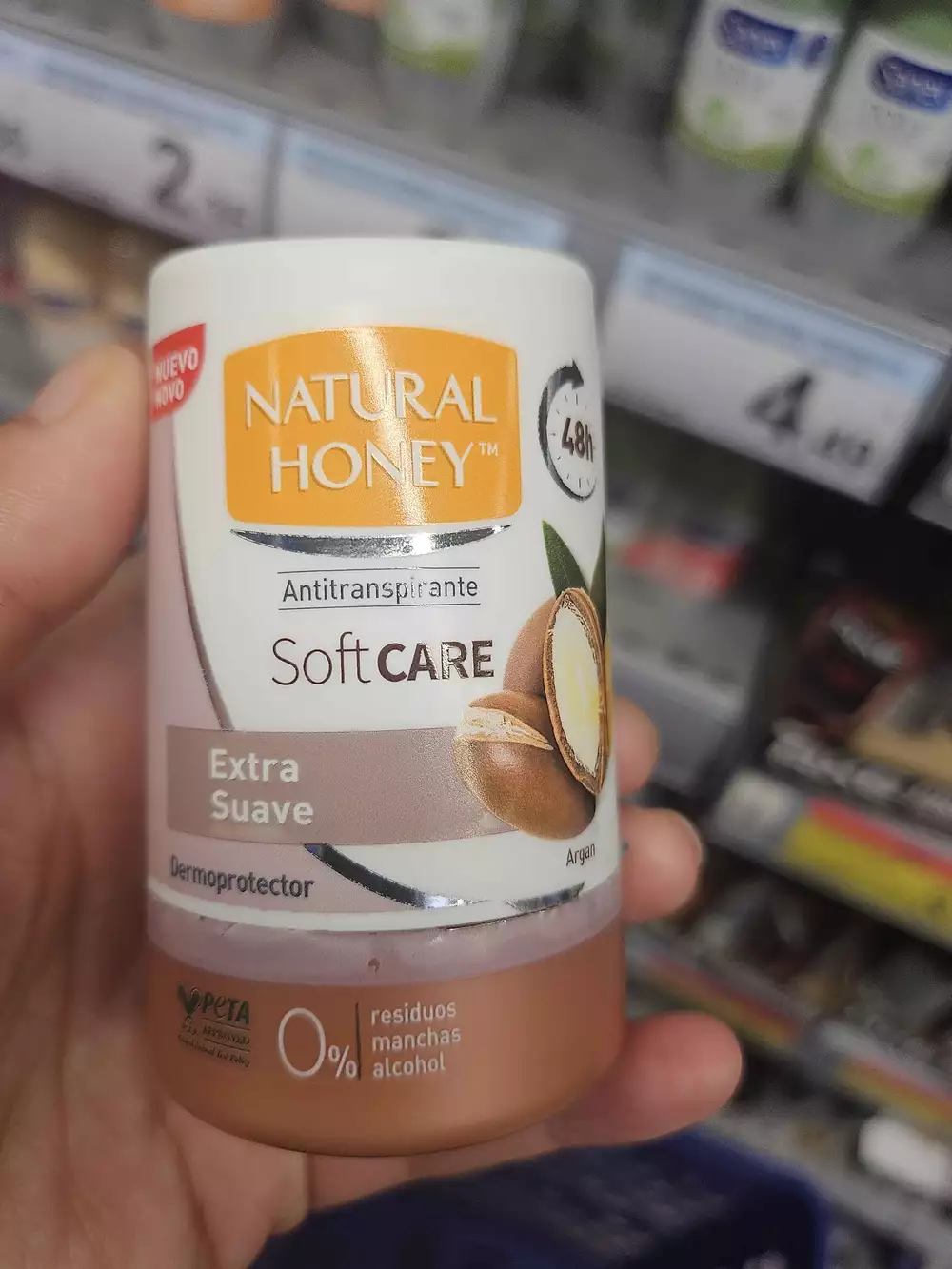 NATURAL HONEY - Soft care - Antitranspirante 48h argan