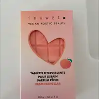 INUWET - Tablette effervescente pour le bain parfum pêche