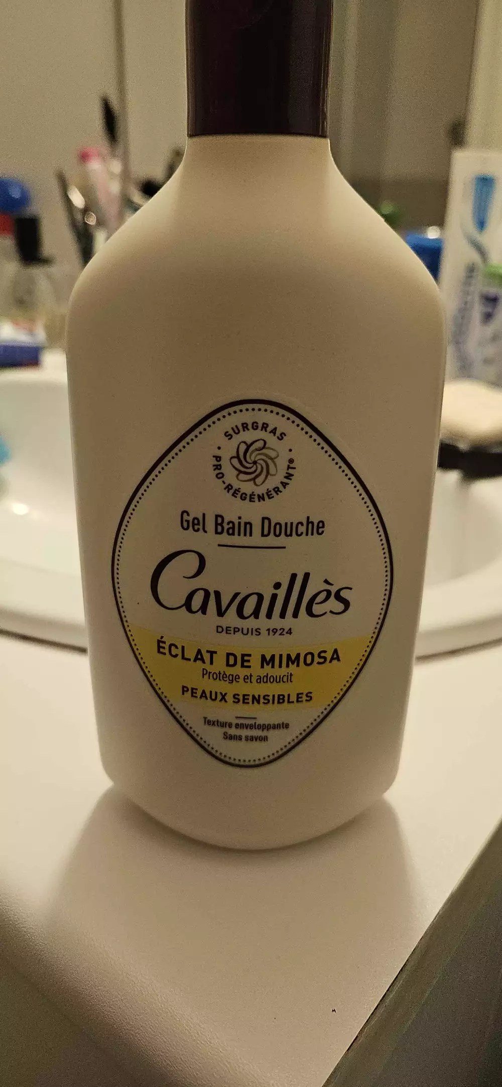 CAVAILLES - Gel bain douche éclat de mimosa 