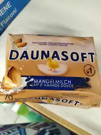 DAUNASOFT - Papier toilette humide lait d'amande douce
