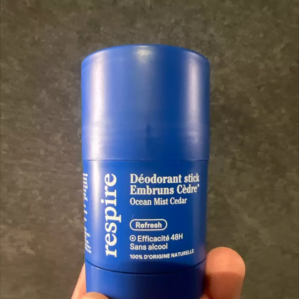 RESPIRE - Déodorant stick embruns cèdre 48h