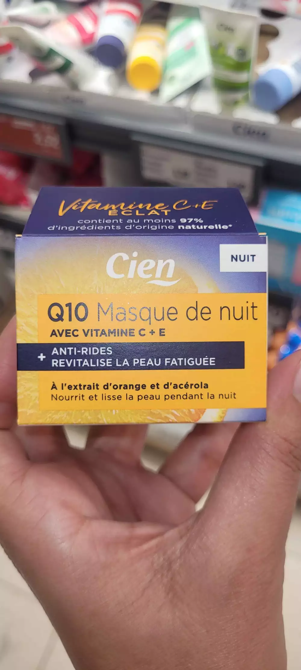 CIEN - Q10 - Masque de nuit avec vitamin C + E