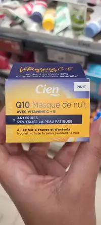 CIEN - Q10 - Masque de nuit avec vitamin C + E