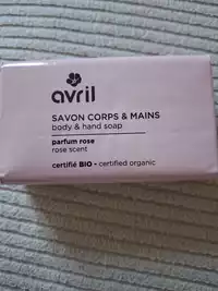 AVRIL - Savon corps & mains parfum rose