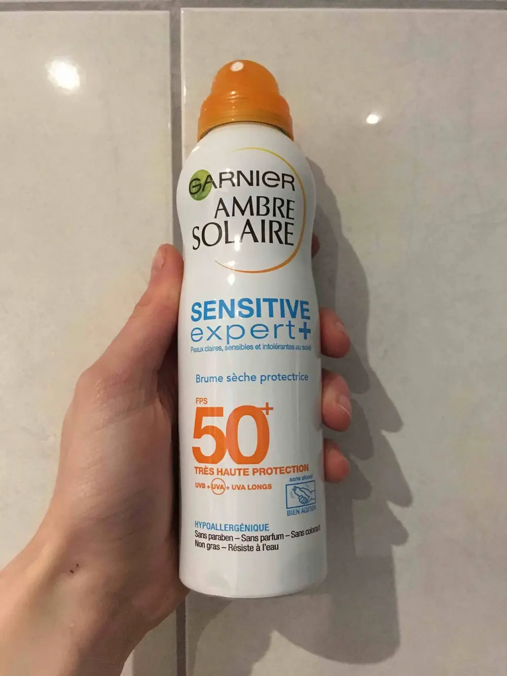 GARNIER - Ambre solaire sensitive expert - Brume sèche protectrice FPS 50+