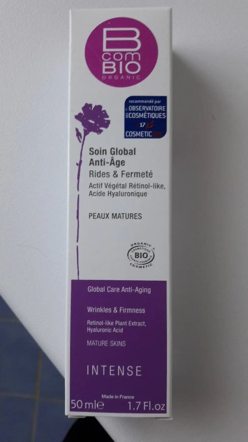 B COM BIO - Soin global anti-âge - Rides & fermité