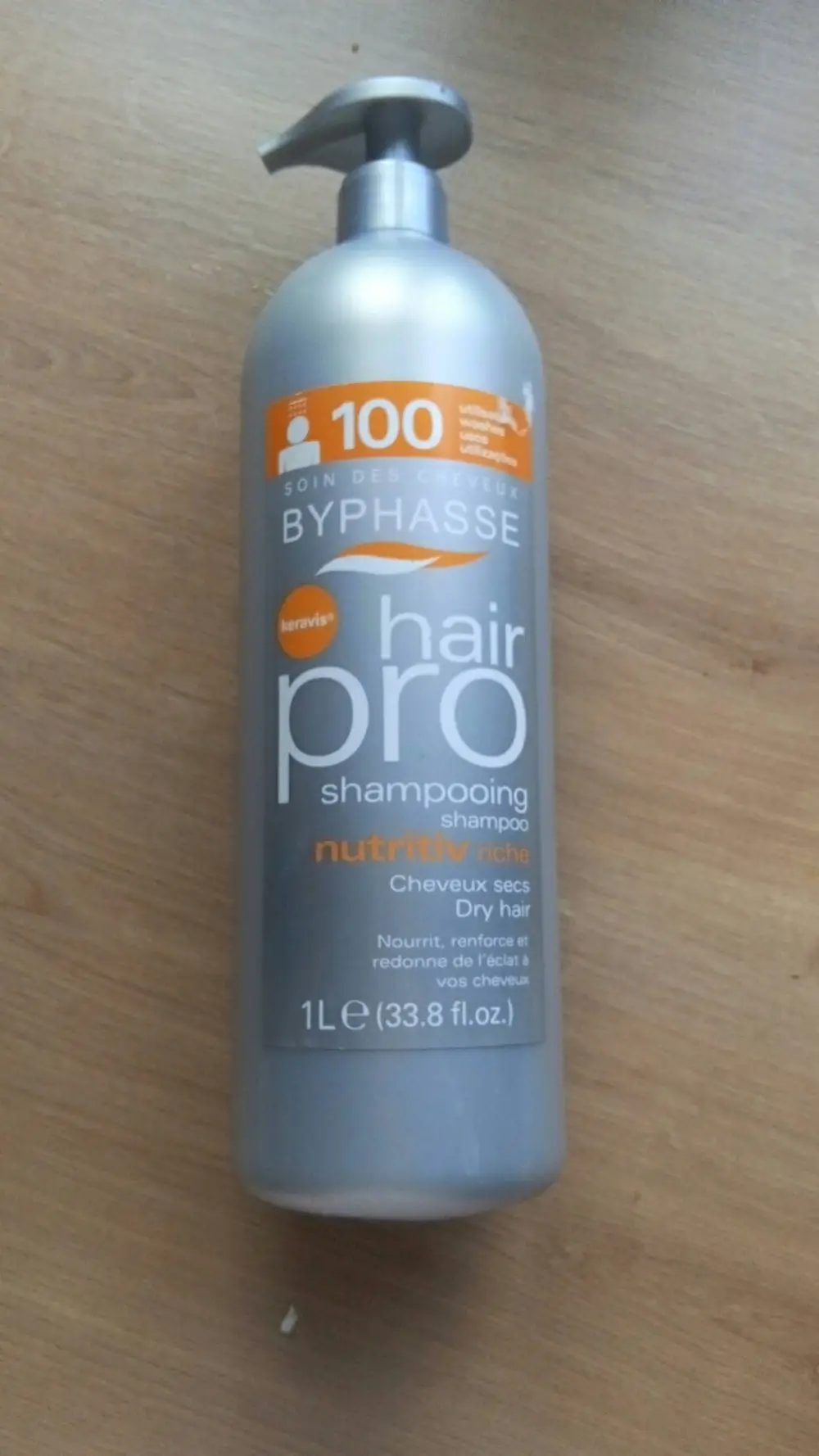 BYPHASSE - Hair pro - Shampooing nutritiv riche pour cheveux secs 