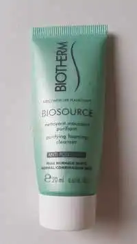 BIOTHERM - Biosource - Nettoyant moussant purifiant