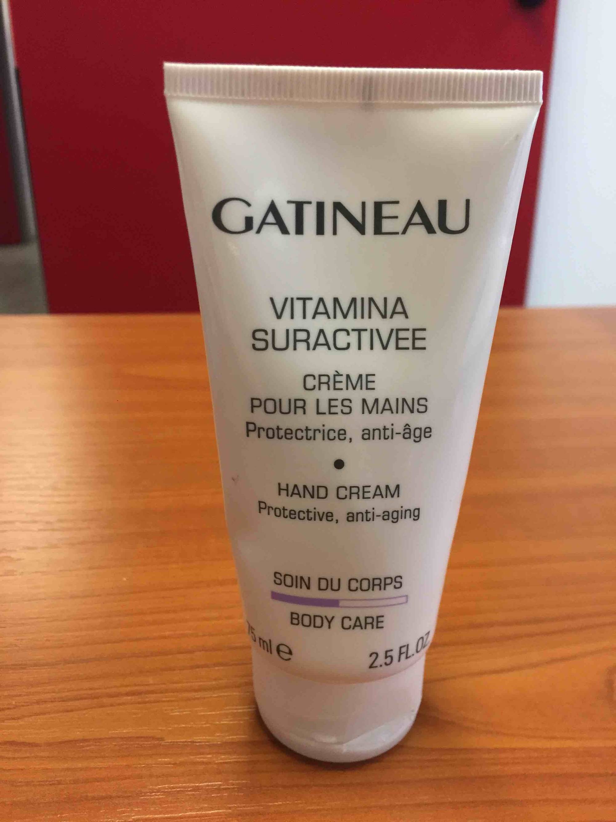 GATINEAU - Vitamina suractivee - Crème pour les mains