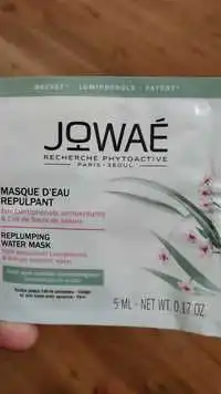 JOWAÉ - Lumiphénols & Eau de fleurs de sakura - Masque d'eau repulpant