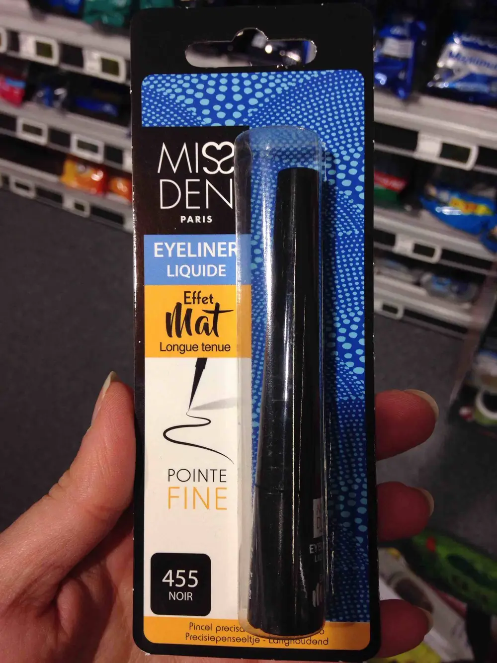 MISS DEN - Eyeliner liquide - Pointe fine effet mat 455 noir