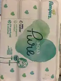 PAMPERS - Aqua pure - Lingettes bébé