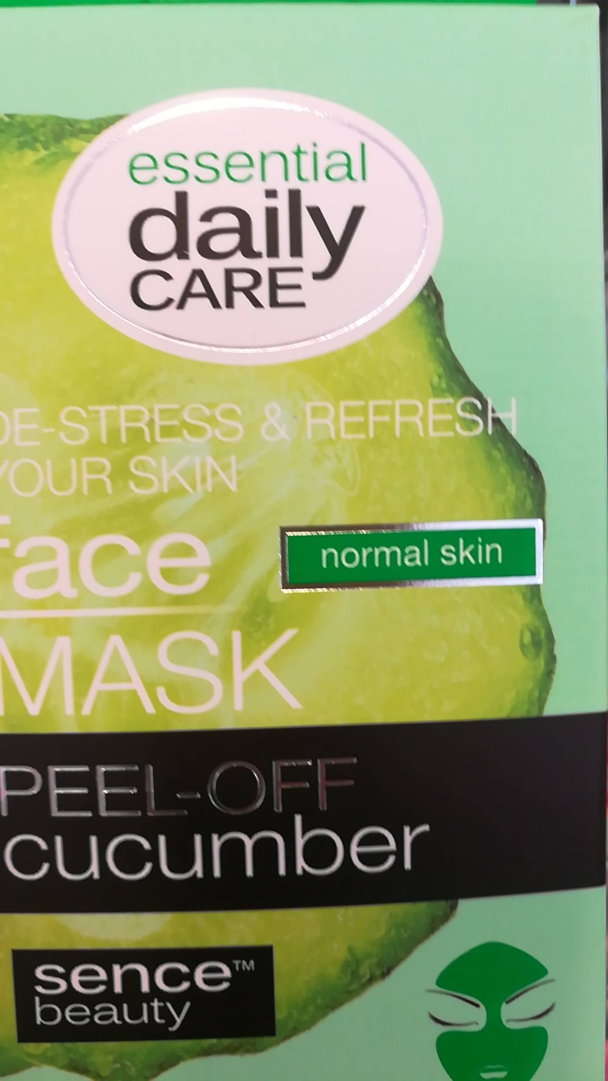 SENCE BEAUTY - Peel-off cucumber - Face mask