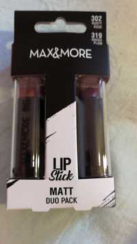 MAX & MORE - Lip stick - Matt Duo Pack