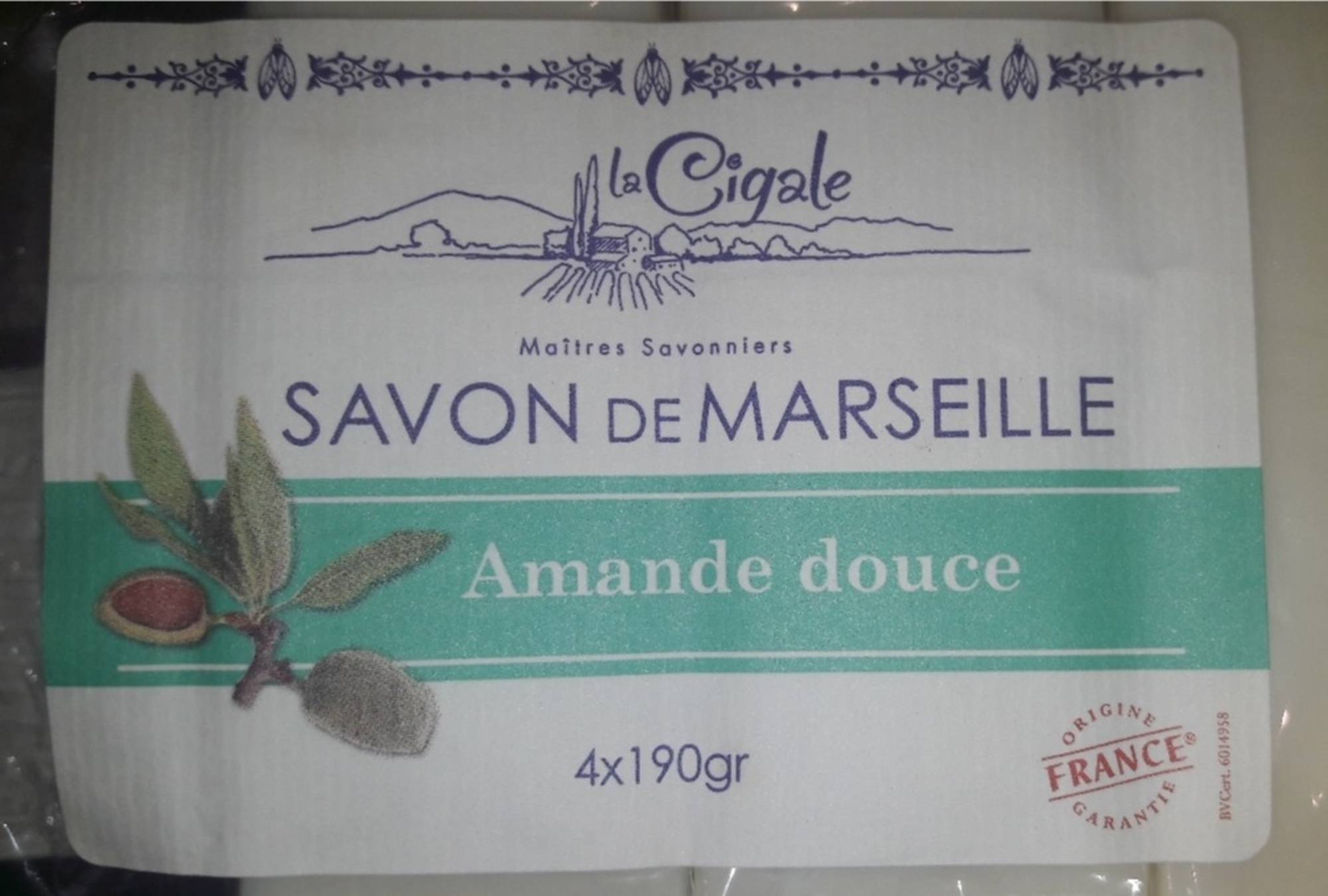 LA CIGALE - Amande douce - Savon de Marseille