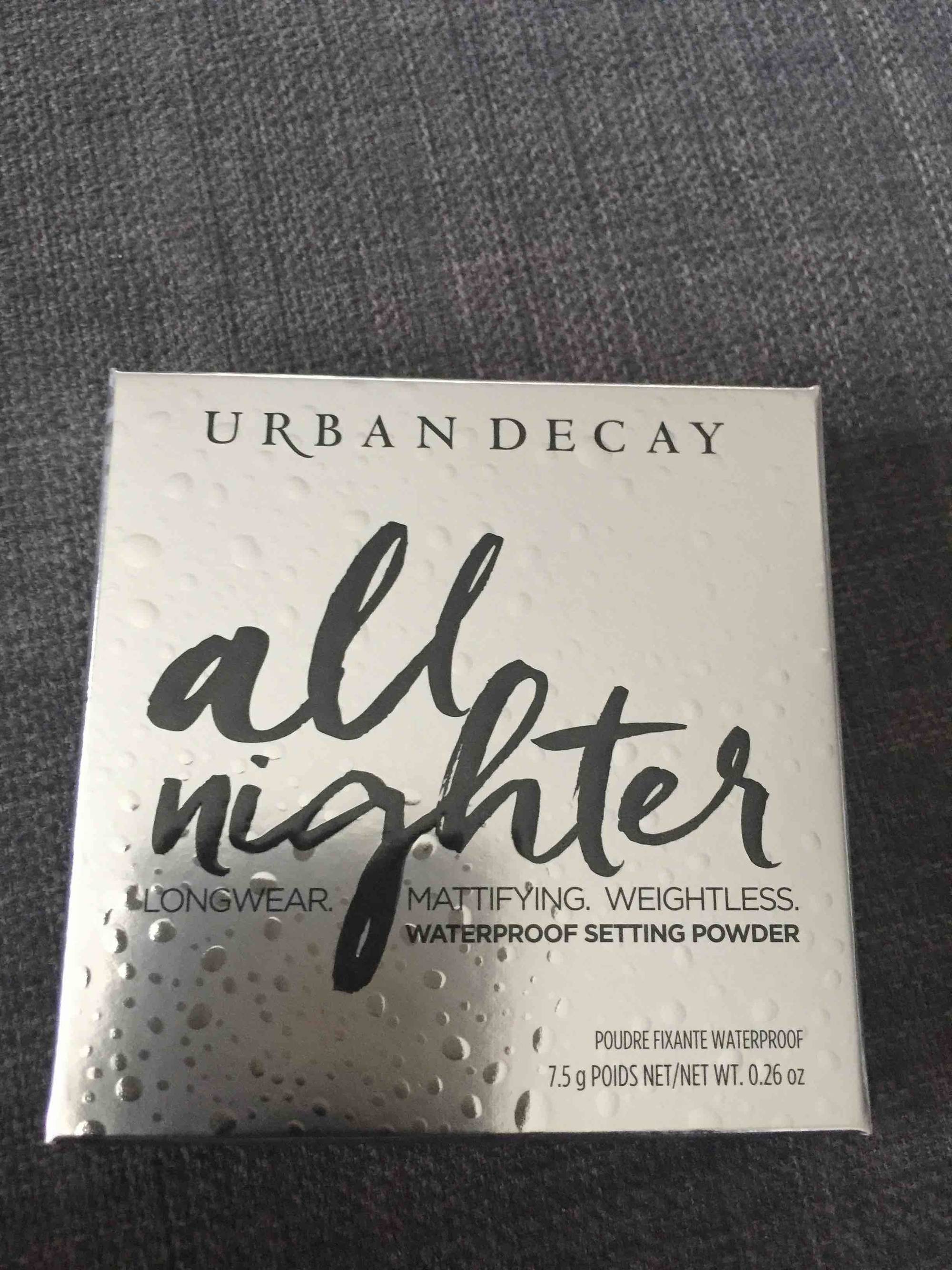 URBAN DECAY - All nighter - Poudre fixante waterproof