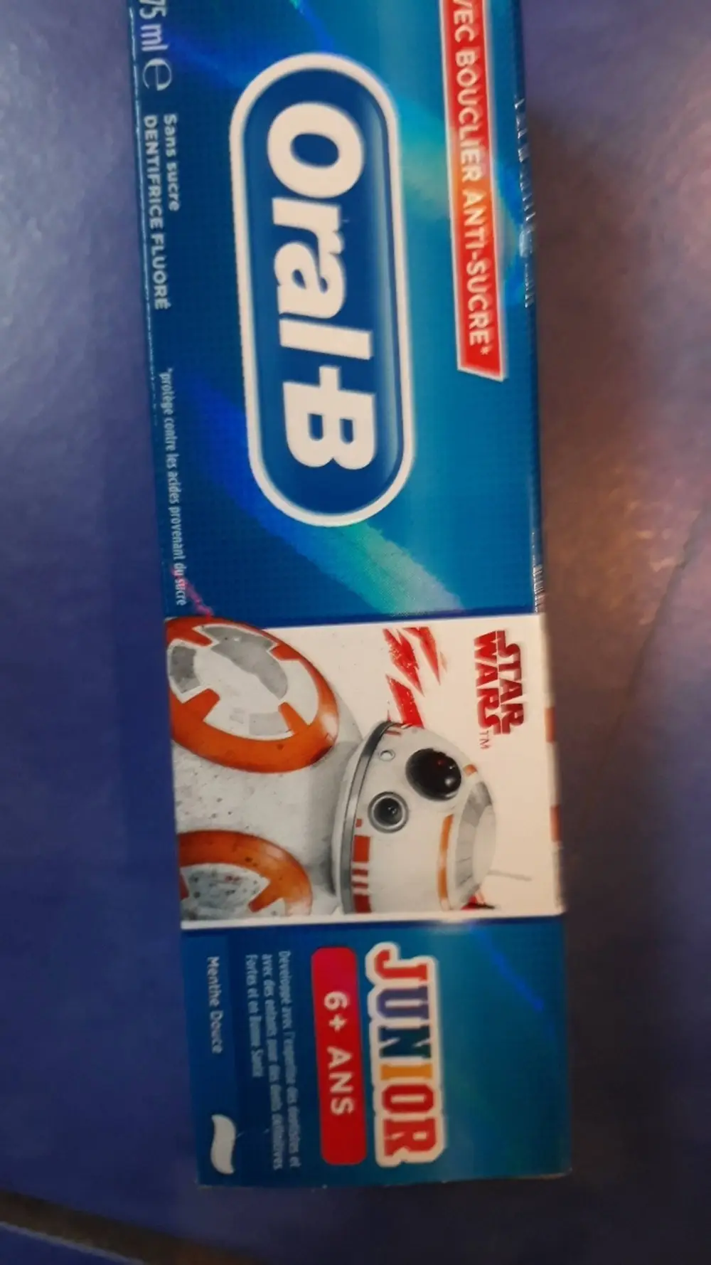 ORAL-B - Star wars - Dentifrice fluoré junior 6+ ans